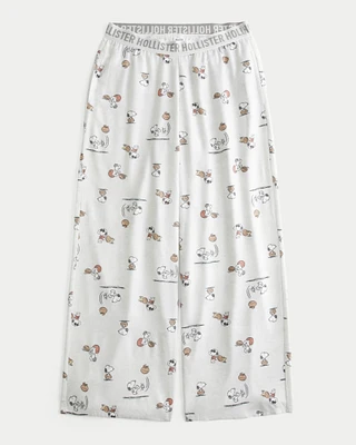 24/7 Baggy Flannel Snoopy Graphic Pajama Pants