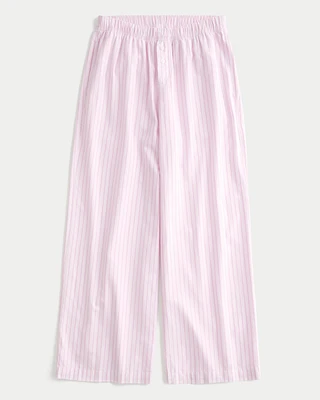 Baggy Oxford Cotton Pajama Pants