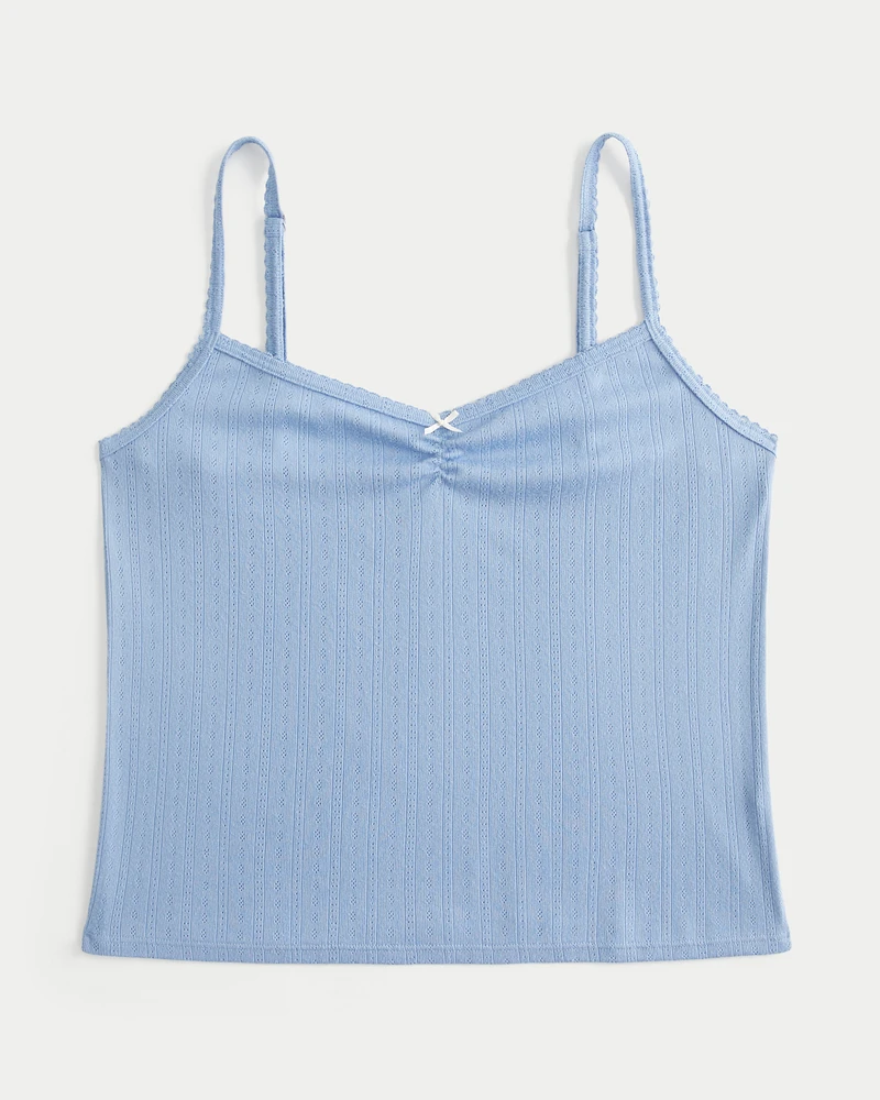 Cozy Pointelle Bow Tank