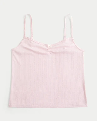 Cozy Pointelle Bow Tank