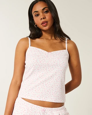 Cozy Pointelle Bow Tank