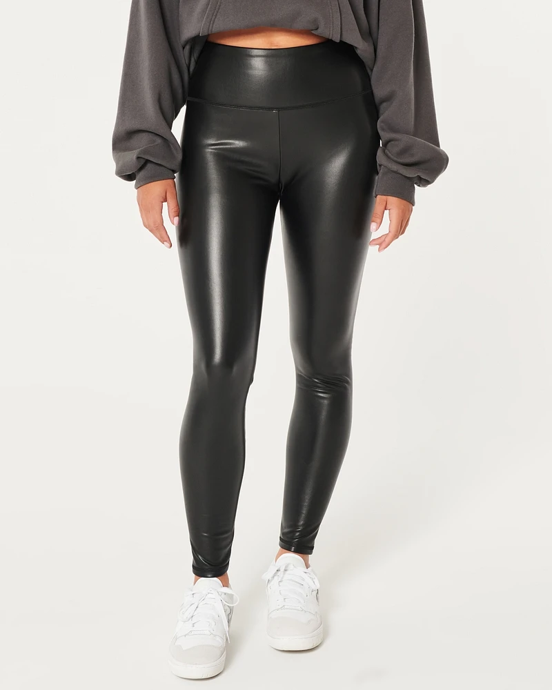 Ultra High-Rise Vegan Leather Leggings