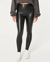 Ultra High-Rise Vegan Leather Leggings