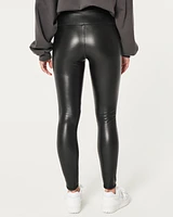 Ultra High-Rise Vegan Leather Leggings