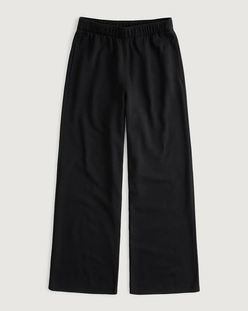 Hollister Feel Good Fleece Wide-Leg Pants