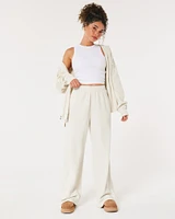 Hollister Feel Good Fleece Ultra High-Rise Wide-Leg Pants