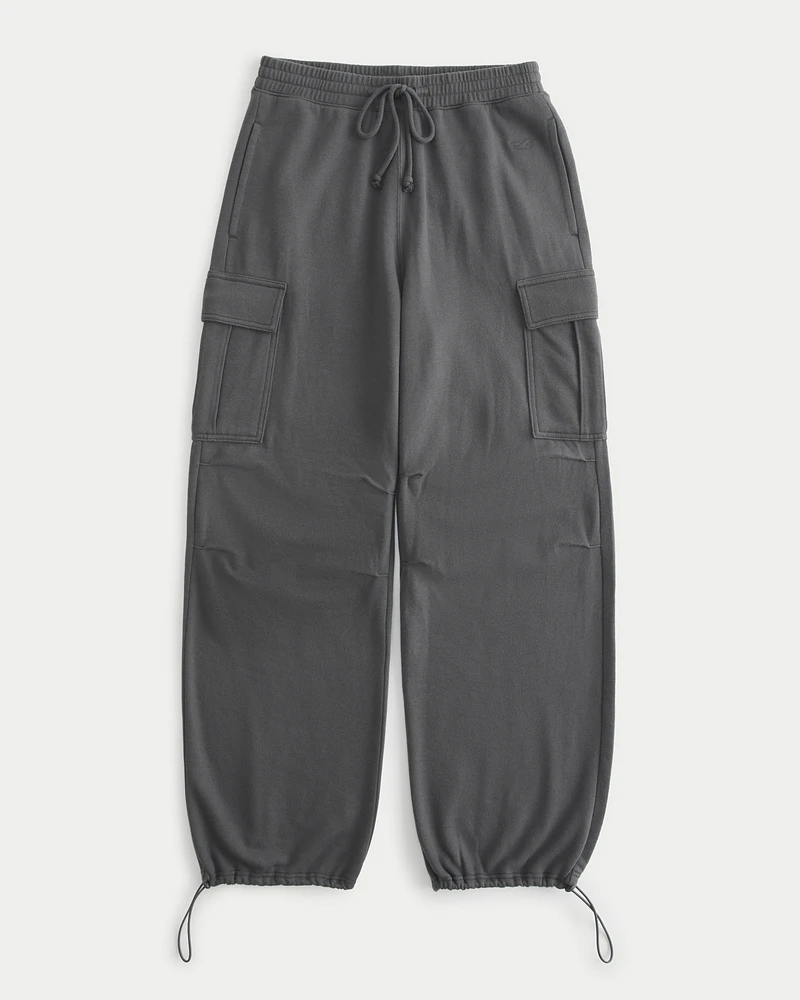 Hollister Feel Good Fleece Parachute Cargo Pants