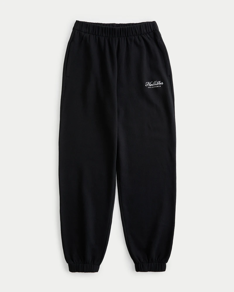 Fleece Logo Dad Joggers