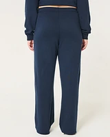 Ultra High-Rise Terry Fleece Wide-Leg Pants