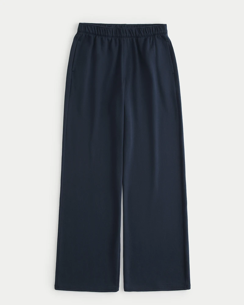 Ultra High-Rise Terry Fleece Wide-Leg Pants