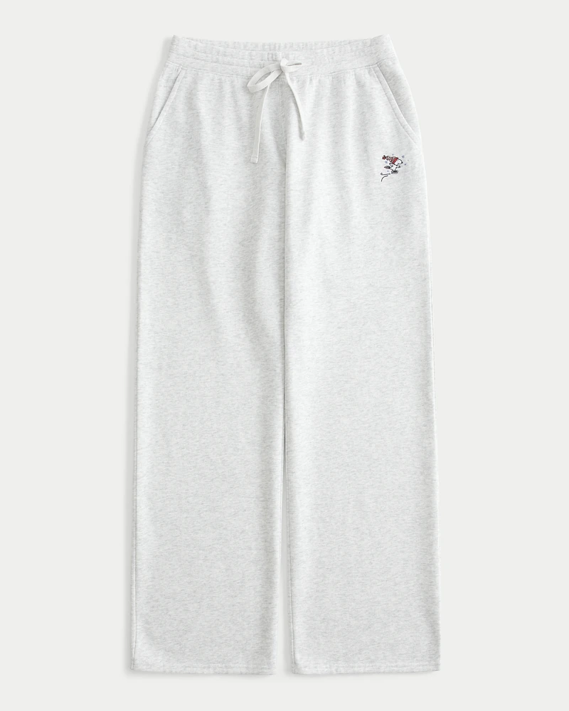 Snoopy Graphic Straight Sweatpants