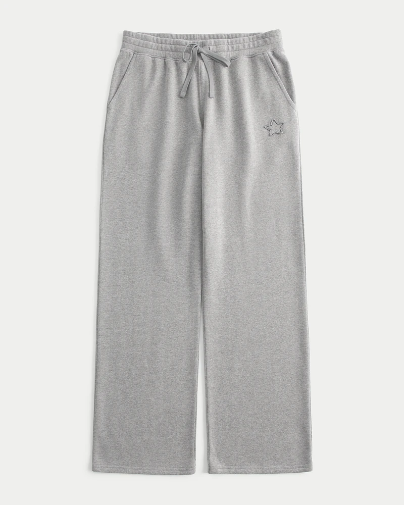 Star Graphic Straight Sweatpants