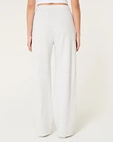 NYC Graphic Fleece Wide-Leg Pants