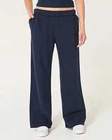 Fleece Wide-Leg Pants