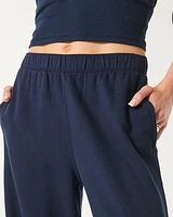 Fleece Wide-Leg Pants