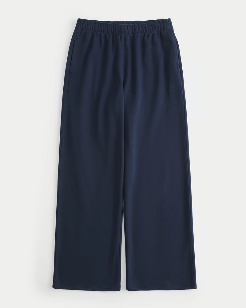 Fleece Wide-Leg Pants