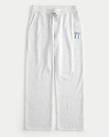 Bow Graphic Straight Sweatpants