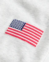 American Flag Graphic Straight Sweatpants