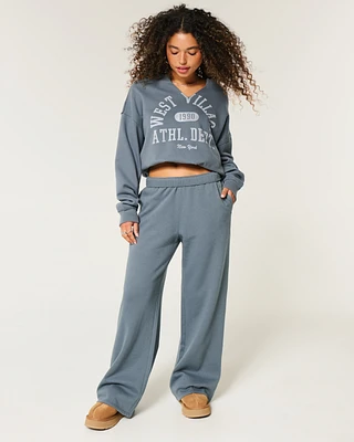 Hollister Feel Good Fleece Wide-Leg Pants