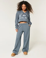 Hollister Feel Good Fleece Wide-Leg Pants