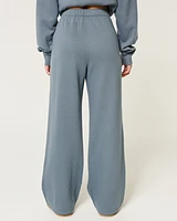 Hollister Feel Good Fleece Wide-Leg Pants