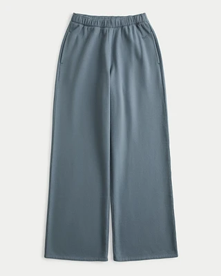 Hollister Feel Good Fleece Wide-Leg Pants