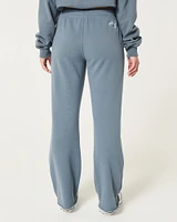 Mid-Rise New York Graphic Straight Sweatpants