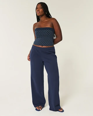Wide-Leg Sweatpants