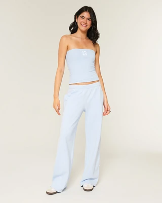 Wide-Leg Sweatpants