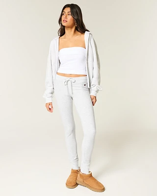 Heart Graphic Fleece Leggings