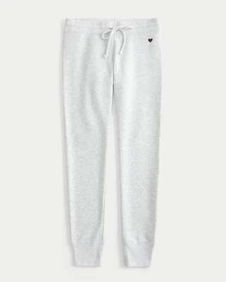 Heart Graphic Fleece Leggings