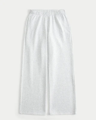 Bow Graphic Wide-Leg Sweatpants