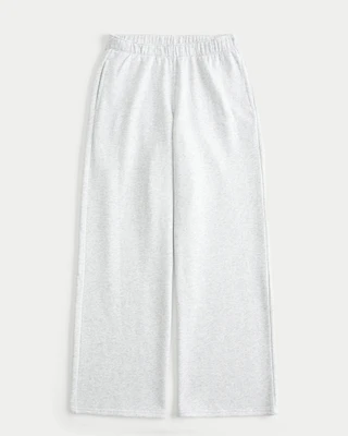 Deer Graphic Wide-Leg Sweatpants