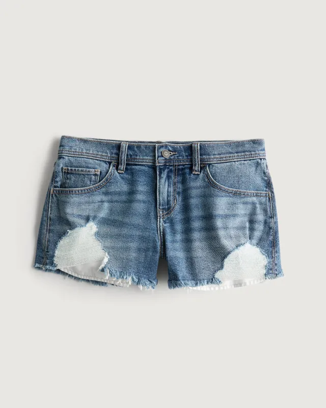 Hollister Stretch Hi-Rise Shorts 3 in inseam Light - Depop