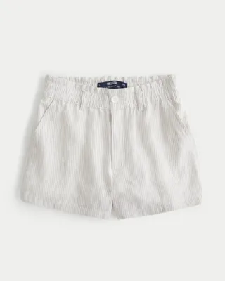 Ultra High-rise Linen Blend Soft Shorts
