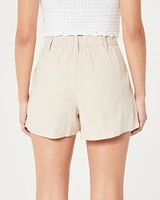 Hollister Livvy Ultra High-Rise Linen-Blend Shorts
