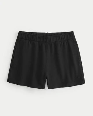 Adjustable Rise Fleece Shorts