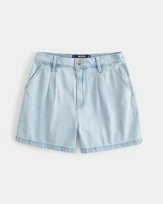 Hollister Livvy Ultra High-Rise Linen Blend Shorts