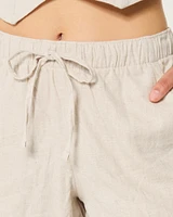 Hollister Ella Linen Blend Pull-On Shorts