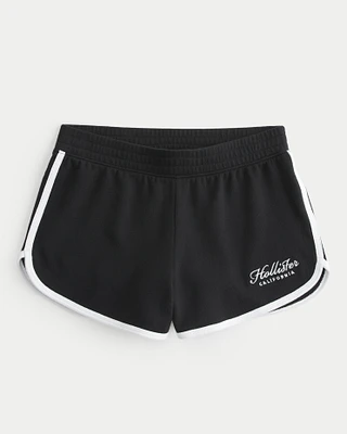 High-Rise Logo Shorts