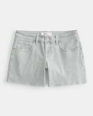 Low-Rise Baggy Denim Shorts 5"