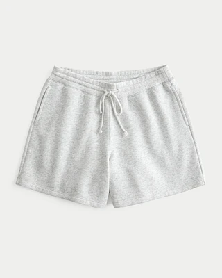 Low-Rise Baggy Fleece Shorts