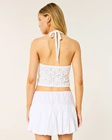 Crochet-Style Open Back Cami