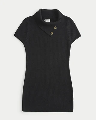 Short-Sleeve Tunic Sweater