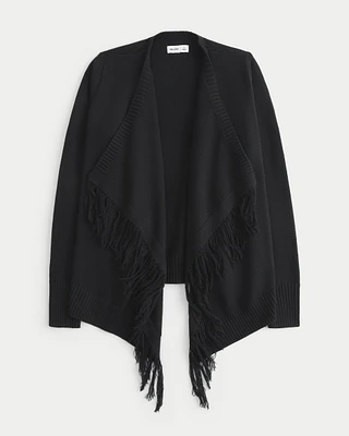 Easy Fringe No-Close Cardigan