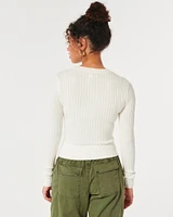 Ribbed Crew Sweater