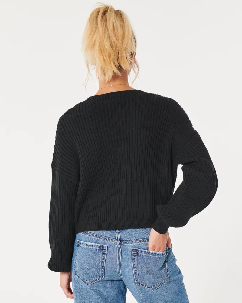 Hollister Easy Cozy Ribbed Crew Sweater