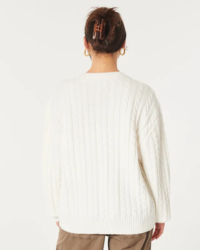 Hollister White Sweater Size M - $10 (77% Off Retail) - From Kathryn