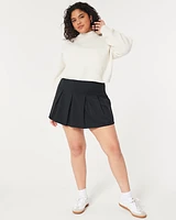 Easy Cozy Waffle Mock-Neck Sweater