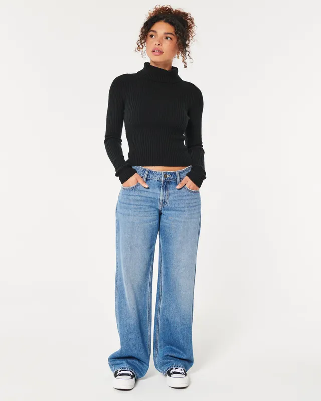 Hollister cozy crop wrap top